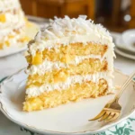 Coconut Cake with Pineapple Filling