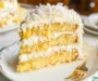 Coconut Cake with Pineapple Filling