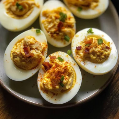 Crack Chicken Deviled Eggs