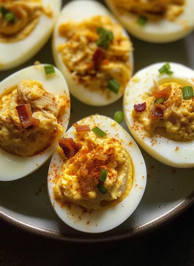 Crack Chicken Deviled Eggs