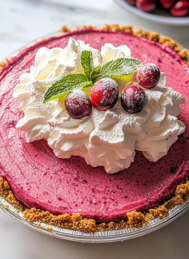 Cranberry Mousse Pie