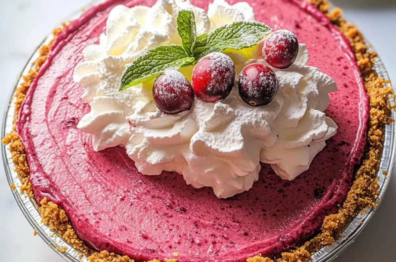 Cranberry Mousse Pie