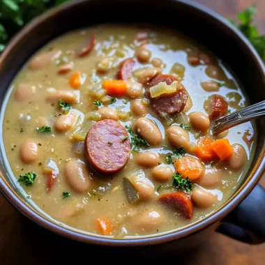 Creamy Bean Soup with Kielbasa