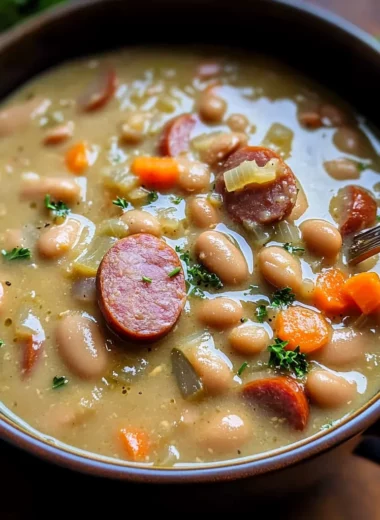 Creamy Bean Soup with Kielbasa