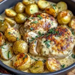 Creamy Garlic Chicken Potatoes