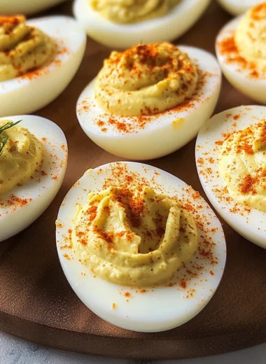 Creamy Horseradish Deviled Eggs