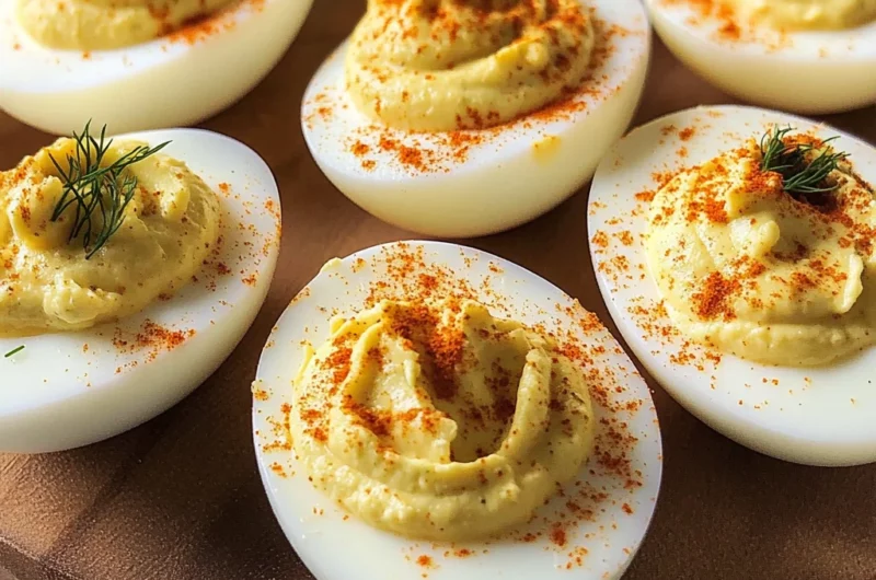 Creamy Horseradish Deviled Eggs