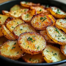 Crispy Sliced Potatoes - Easy Oven Baked Recipe
