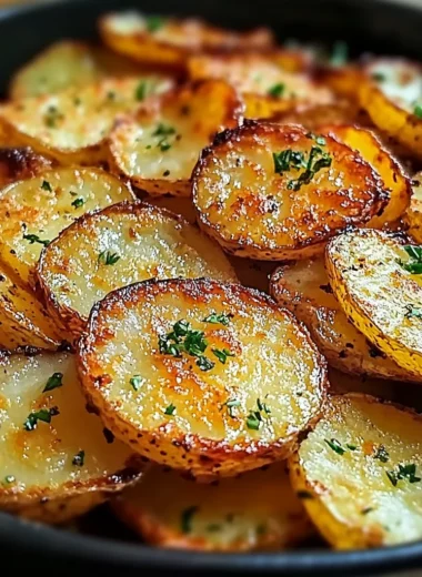 Crispy Sliced Potatoes - Easy Oven Baked Recipe