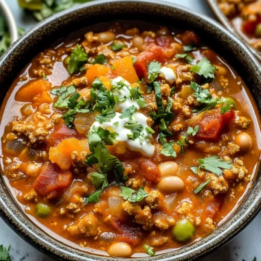 Crockpot Turkey Pumpkin Chili