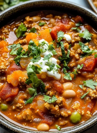 Crockpot Turkey Pumpkin Chili