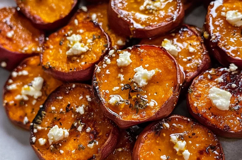 Delicious Honey Feta Sweet Potato Rounds Recipe for Any Meal