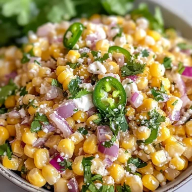 Delicious Street Corn Salad with Greek Yogurt