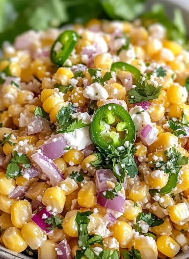 Delicious Street Corn Salad with Greek Yogurt