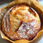 Dutch Oven No Knead Crusty Bread