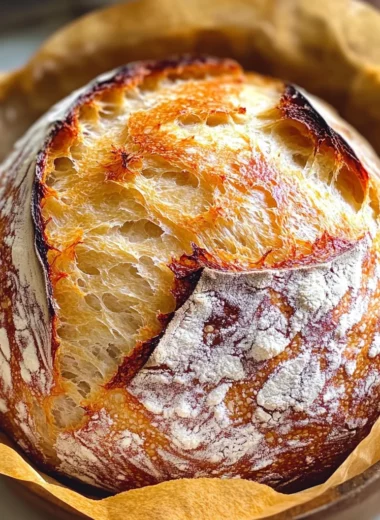Dutch Oven No Knead Crusty Bread