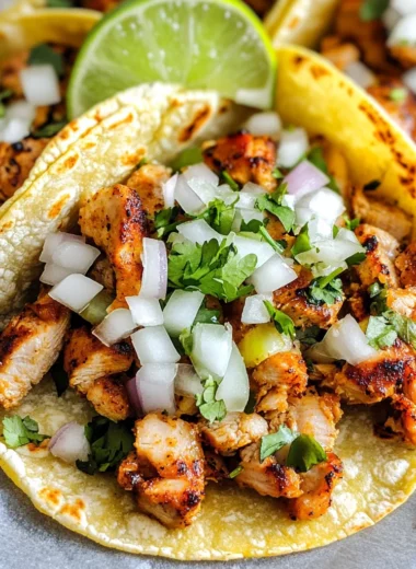 Easy Chicken Street Tacos Recipe