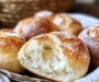 Easy No Knead German Crusty Rolls