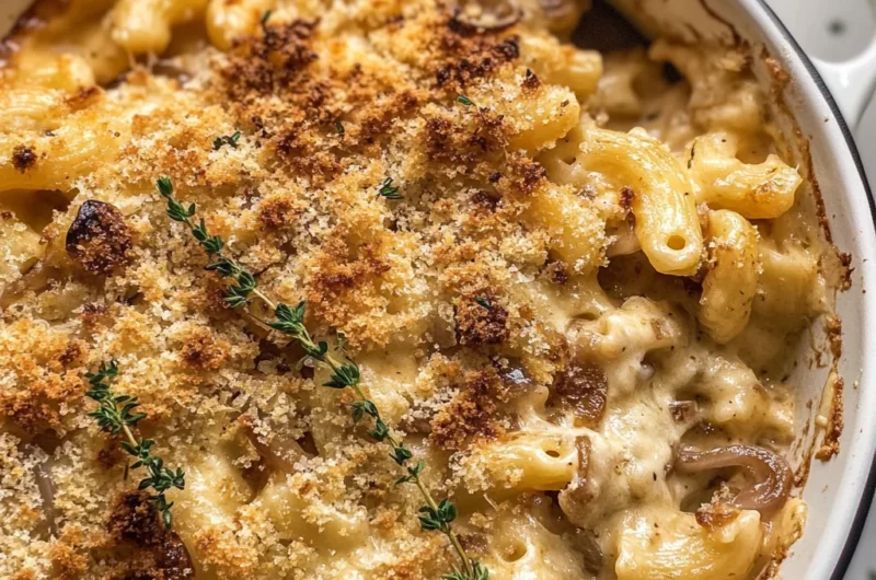 French Onion Mac and Cheese