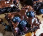 Glazed Blueberry Brownies