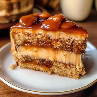 Gooey Coffee Caramel Cake