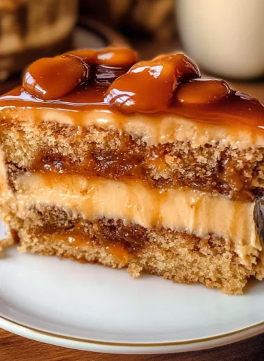Gooey Coffee Caramel Cake