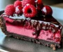 Indulge in Decadent Dark Chocolate Raspberry Cheesecake