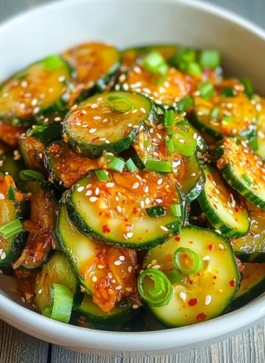 Korean Cucumber Salad Recipe - Oi Muchim