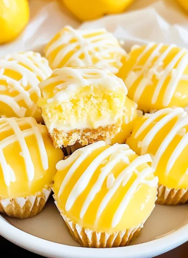 Lemon Cheesecake Bites