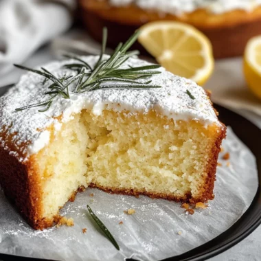Lemon Rosemary Olive Oil Cake