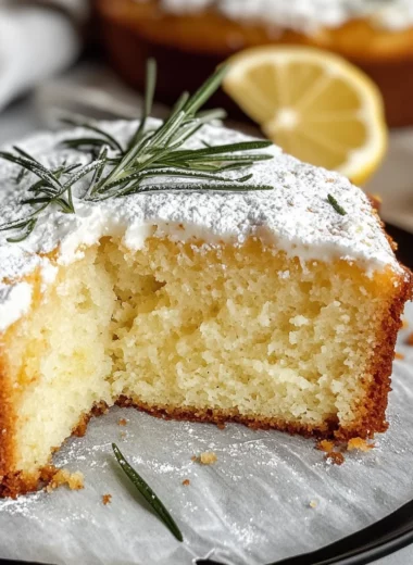 Lemon Rosemary Olive Oil Cake