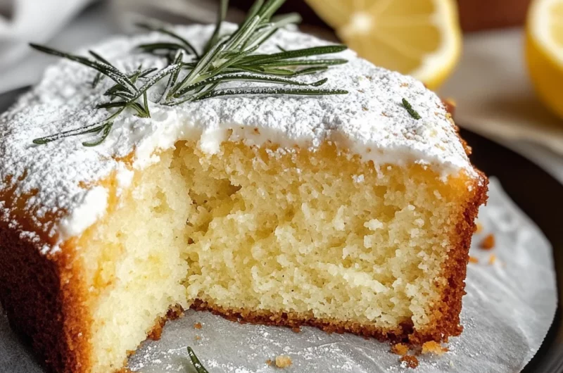 Lemon Rosemary Olive Oil Cake
