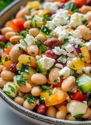 Mediterranean Dense Bean Salad (Viral TikTok Recipe)