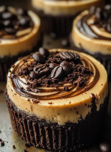 Mini Coffee Cheesecakes