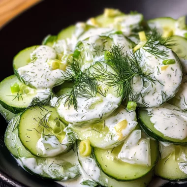 Polish Cucumber Salad {Mizeria}