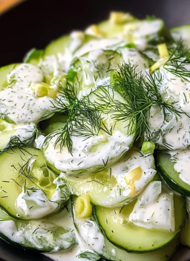 Polish Cucumber Salad {Mizeria}