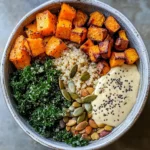 Quinoa Harvest Bowl with Sweet Potato & Kale