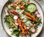 Roasted Spring Vegetable and Crispy Farro Salad