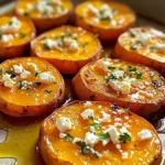 Roasted Sweet Potato Rounds with Honey & Feta Bliss