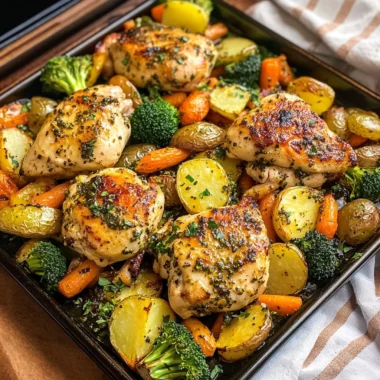 Sheet Pan Lemon Herb Chicken and Vegetables
