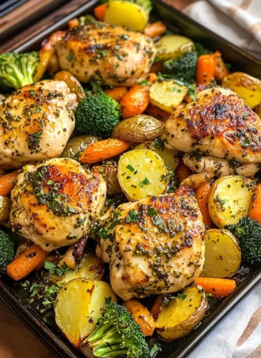 Sheet Pan Lemon Herb Chicken and Vegetables