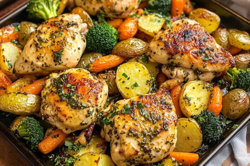 Sheet Pan Lemon Herb Chicken and Vegetables