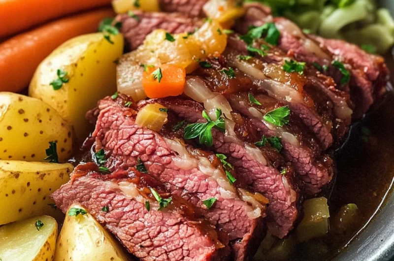 Slow Cooker Guinness Corned Beef
