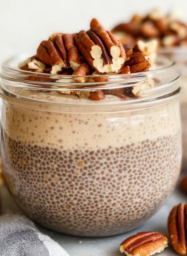 Southern Pecan Pie in a Jar Chia Pudding