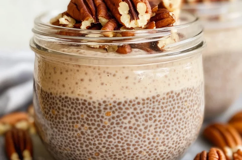 Southern Pecan Pie in a Jar Chia Pudding