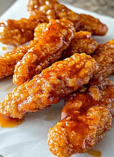 Sweet and Spicy Sticky Chicken Tenders