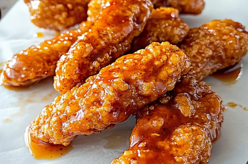 Sweet and Spicy Sticky Chicken Tenders