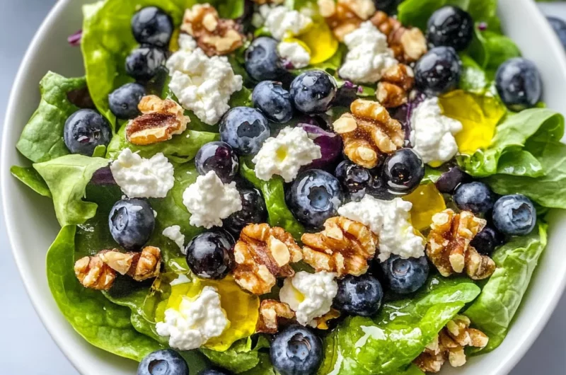 Tasty Easter Spring Salad with Goat Cheese