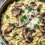 Tasty Orzo with Mushrooms