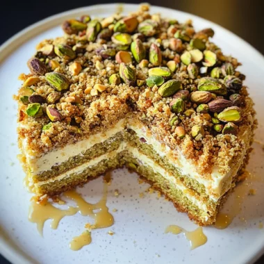 Vegan Pistachio Coffee Cake